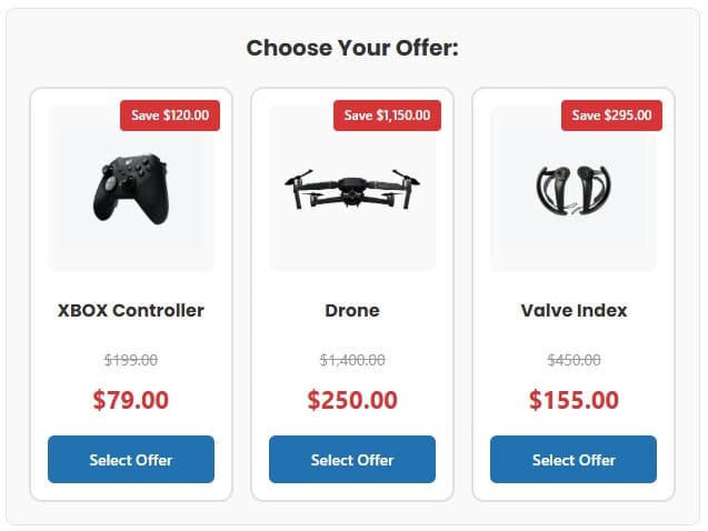 Upsell and cross-sell product offers within the OSO WooCommerce checkout form